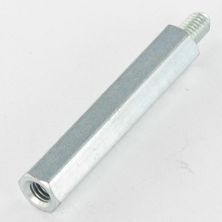 1 x Kupplungsmutter Sechskant Männlich weiblich M3/8 5x15 Mit Gewinde 8 Verzinkt