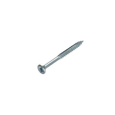 1 x Spanplattenschrauben TEKOR Senkkopfschraube Gezahnt Pozi N°2 5X70 Mit Gewinde 45 cut Bohrspitze mit Typ 17 Spitze