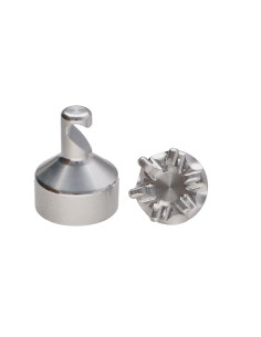 Haken dekorativ Aluminium mit Befestigung für Gipskarton...