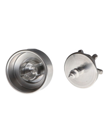 1 x Haken dekorativ Aluminium mit Befestigung...