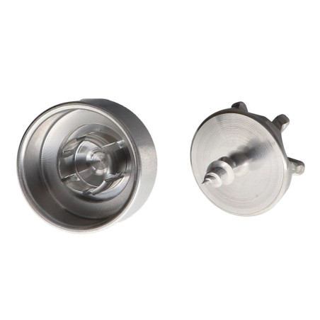1 x Haken dekorativ Aluminium mit Befestigung für Gipskarton L'ATTACHANTE