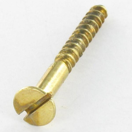 1 x Holzschraube Senkkopfschraube Gespalten 3x16 Vermessingtem Stahl Mikroschrauben