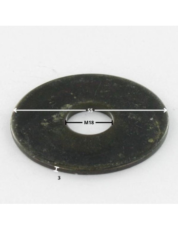 1 x Scheiben/Unterlegscheibe Flach M18x55x3 LL...