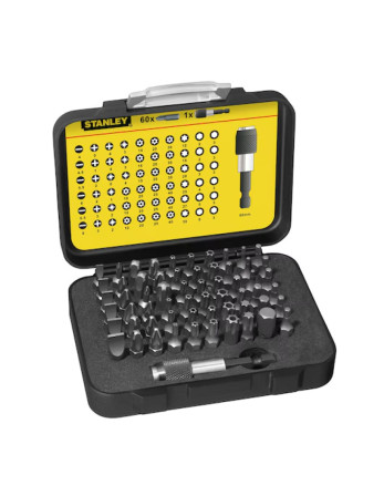 1 x Set mit 61 Biteinsatz STANLEY + 1 Tor...