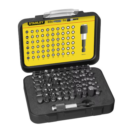 1 x Set mit 61 Biteinsatz STANLEY + 1 Tor Biteinsatz
