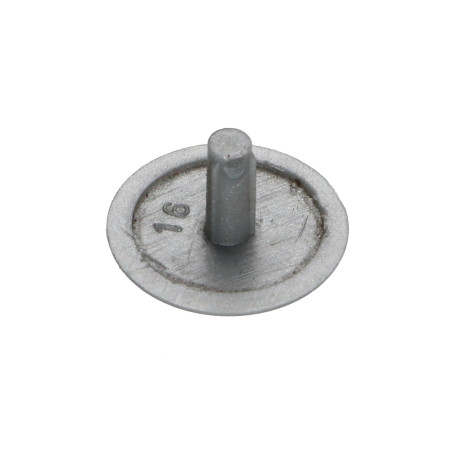 1 x Schraubenkopfabdeckung Polyethylen Kopf-Durchmesser 15 Gewindedurchmesser 3 Gewindelänge 6 RAL9006 weißaluminium