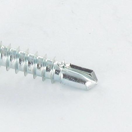 1 x Selbstbohrende Schrauben Zylindrischer Flachkopf EMPR Viereckig 4,8 x 16 Verzinkt Viereckig 2