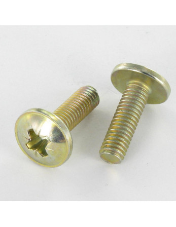 1 x Schraube Flachrundkopfschraube Pozi M6x24...