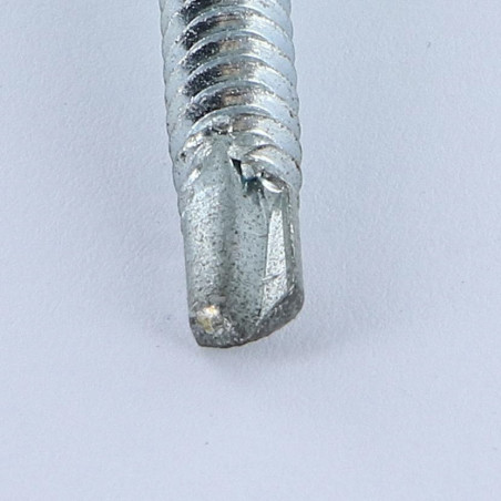 1 x Selbstbohrende Schrauben Sechskantkopf 6,3 x 75 Blechgewinde Verzinkt LAQ RAL7016 anthrazitgrau