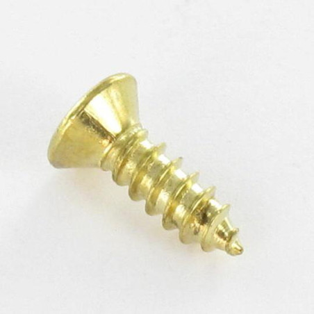 1 x Blechschraube Senkkopfschraube Pozi 3,9 x 13 Vermessingtem Stahl