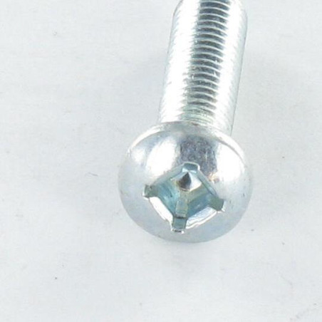 1 x Metallschrauben Zylindrischer Halbrundkopf M6X30 Vierkant-Kopf Phillips QP2 Verzinkt