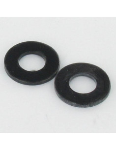 Scheiben/Unterlegscheibe Flach 6x18x2 Stahl schwarz verzinkt