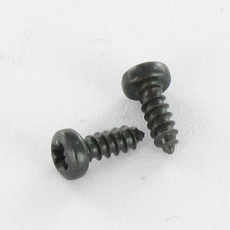 1 x Blechschraube breitem gewölbtem kopf Pozi 3,5 x 16 Stahl schwarz verzinkt