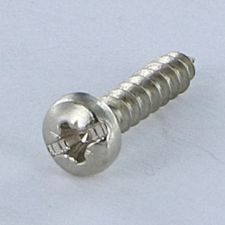 1 x Spanplattenschrauben Rundkopf POZI und gespalten 3x15 Nickelstahl Mikroschrauben