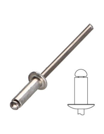 1 x "Niet 3,2 x 8 Standard-Rundkopf