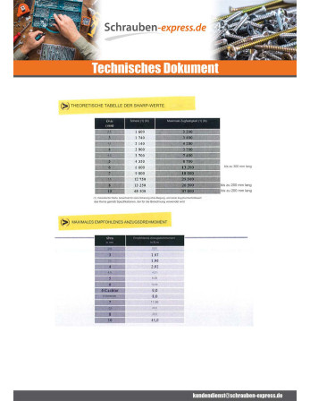 1 x Spanplattenschraube Flacher Senkkopf Pozi...