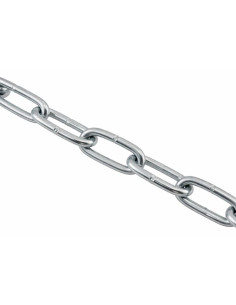 M Kette Gerade LINK CRT 5 mm Verzinkt (Meterware) Hohe...