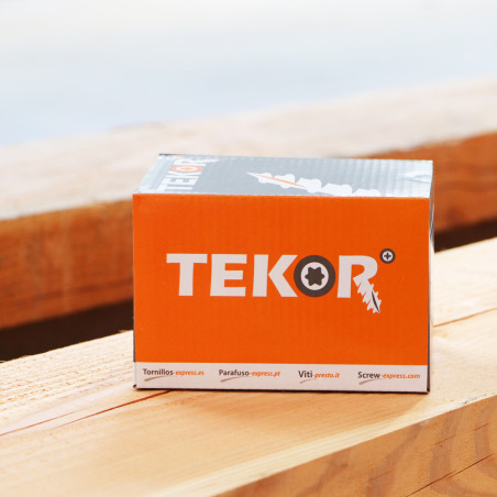 1 x Spanplattenschrauben TEKOR Tellerkopfschrauben T40 cut Bohrspitze mit Typ 17 Spitze 10x340 Teilgewinde Verzinkt