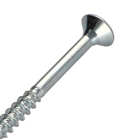 1 x Spanplattenschrauben Senkkopfschraube Pozi 5X60 Mit Gewinde 36 Ohne Nagel Verzinkt