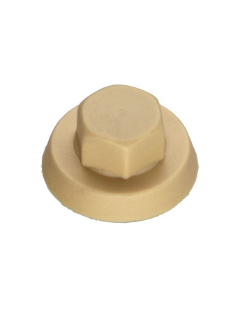 1 x Kappe Sechskantkopf Polyethylen RAL1001...