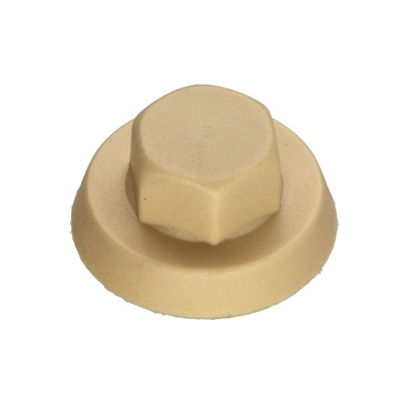1 x Kappe Sechskantkopf Polyethylen RAL1001 beige für Bohrschrauben oder Blechschrauben Ø 4,8-5,5