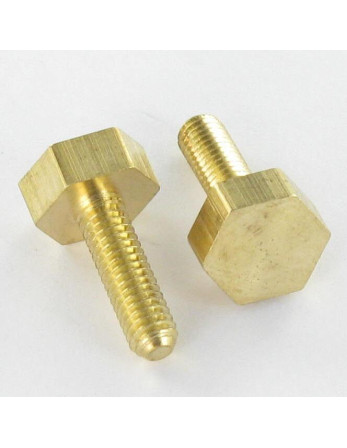 1 x Metallschrauben Messing Sechskantkopf M3,5...