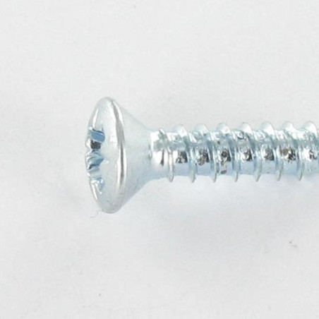1 x Blechschraube Flacher Senkkopf Pozi 4,8 x 45 Verzinkt 26780