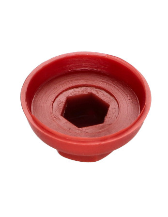 1 x Kappe Sechskantkopf Polyethylen RAL3009...