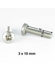 Metallschrauben breitem gewölbtem kopf Pozi PZ2 M3X10... 2