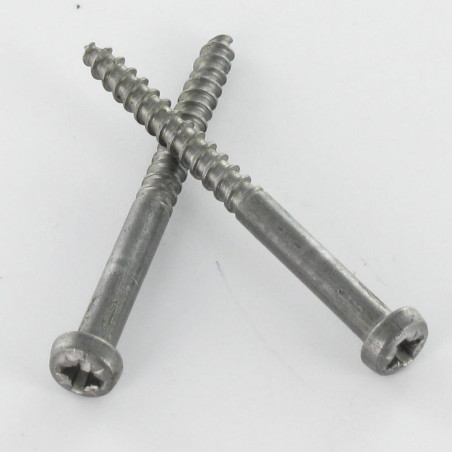 1 x Holzschraube Rundkopf Pozi 2 5X16 Rohstahl