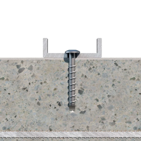1 x Betonschraube Kopf Flachkopf TORX 6X50 Verzinkt