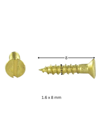 1 x Holzschraube Messing Senkkopfschraube...