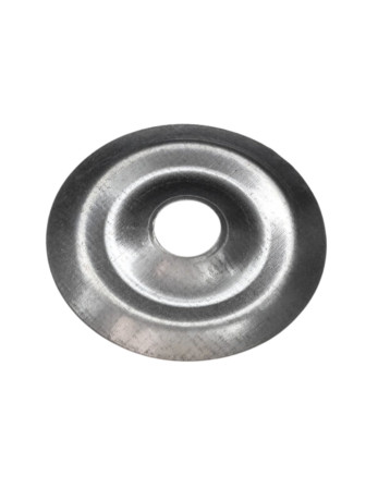 1 x Flache Rosette 25 Verzinkt