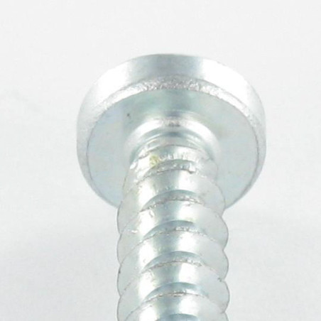 1 x Schraube PVC Zylindrischer Flachkopf Pozi 6X29 Gewinde 40 degrees Verzinkt
