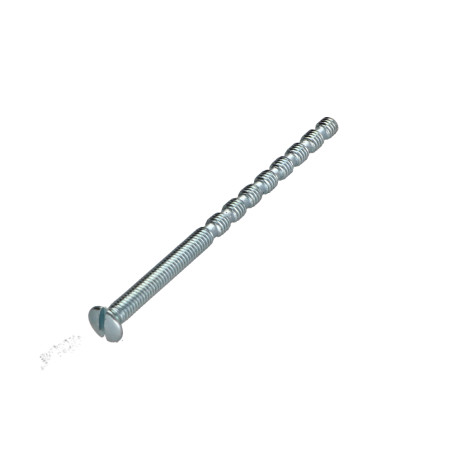 1 x Metallschrauben Flacher Senkkopf Gespalten M4X70 Mit Gewinde 40 Secable Verzinkt