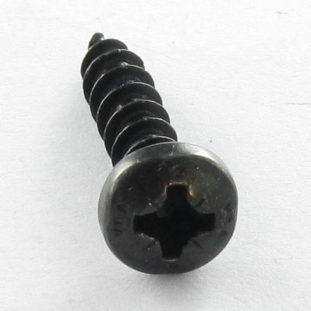 1 x Spanplattenschraube Rundkopf Pozi 4X13 Stahl schwarz verzinkt