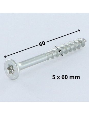 1 x Schraube Spax Senkkopfschraube T20 5X60 Mit...