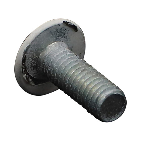 1 x Schraube Flachrundkopfschraube Pozi M6x16 Verzinkt RAL9010 reinweiß