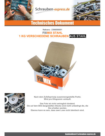 1 x KG Von SCHRAUBEN VERSCHIEDENES In Rohstahl...