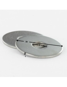 Scheiben/Unterlegscheibe Flach M5x20x1 LL Verzinkt 2
