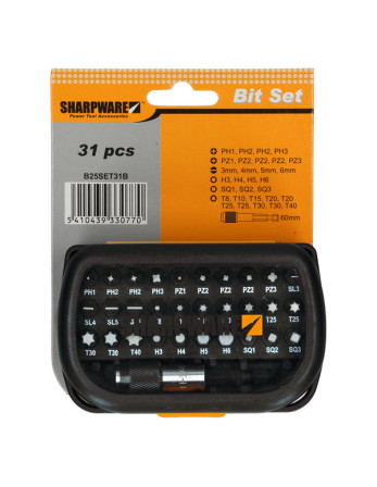 1 x Set mit 30 Biteinsatz Phillips Pozi TX...