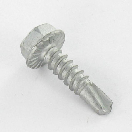1 x Selbstbohrende Schrauben Sechskantkopf 4,8 x 19 Blechgewinde Rohstahl GEOMET 500 A