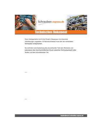 1 x Scheiben/Unterlegscheibe Flach M4x14x0,8 L...