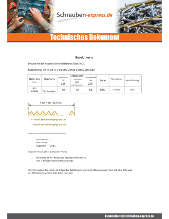 1 x Metallschrauben Sechskantkopf 1/2X 1 3/8"...