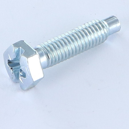 1 x Schrauben mit teilgewinde Sechskantkopf POZI und gespalten M6x25 Mit Gewinde 22 BTLONGZG