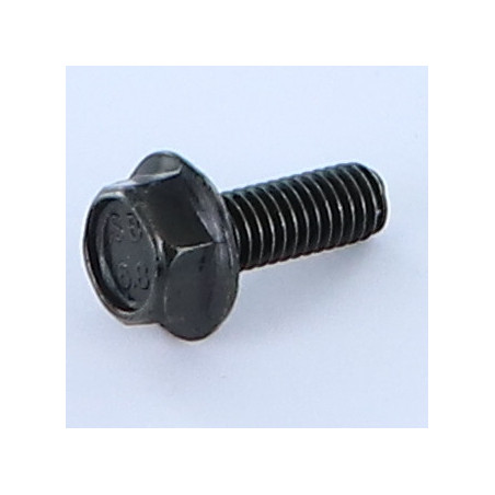 1 x Metallschrauben Sechskantkopf M6x16 Mit Gewinde 12 Kreuzschlitz mit gezahntem Flansch 16 Rohstahl