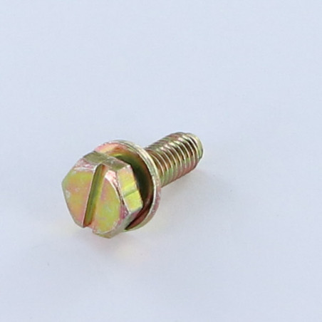 1 x Metallschrauben Gehämmerter Sechskantkopf M6X18 Mit Scheiben/Unterlegscheibe Dichromat