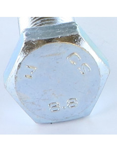 Metallschrauben Sechskantkopf M22X50 Klasse 8.8 Verzinkt 2