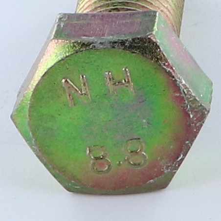 1 x Schrauben mit teilgewinde Sechskantkopf M20X60 Klasse 8.8 Dichromat