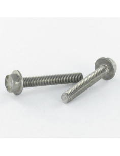 Metallschrauben Sechskantkopf M6x25 Glatte Flansche Rohstahl